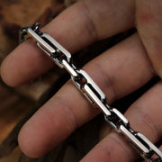 Bracciale Atlas in argento sterling 925, realizzato a mano