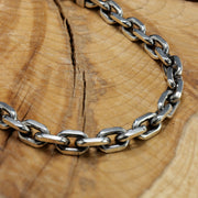 Anker Halskette aus Sterlingsilber 925 in Detailansicht - handgefertigter Silberschmuck
