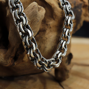 Bismarck Halskette aus Sterlingsilber 925 mit detaillierten Kettengliedern - handgemachte Silberkette
