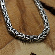 Collana bizantina in argento sterling 925, realizzata a mano