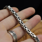 Collana bizantina in argento sterling 925, realizzata a mano